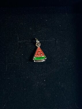 Sterling silver watermelon charm